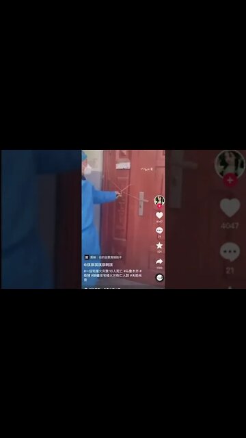 Families in a hi-rise in China were locked into their apartments as their building caught fire