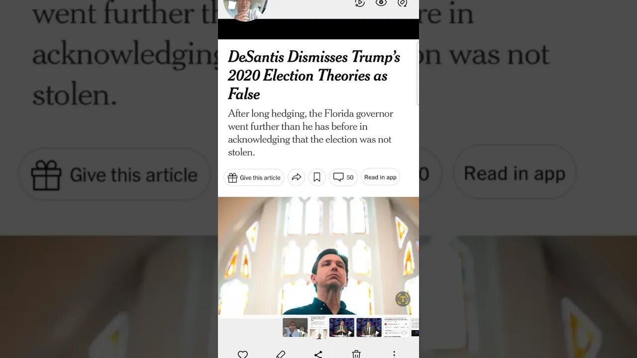 Desantis se desvincula totalmente de @DonaldJTrumpforPresident