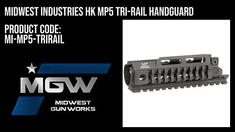 Midwest Industries HK MP5 Tri-Rail Handguard - MI-MP5-TRIRAIL