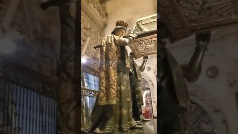 Tomb of Christopher Columbus at Catedral de Sevilla Spain #christophercolumbus