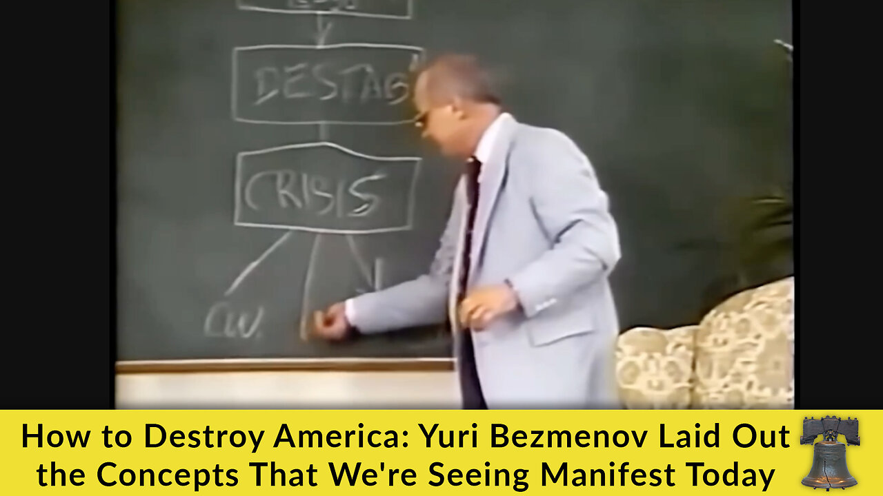 How to Destroy America: Yuri Bezmenov Laid Out the Concepts That We're Seeing Manifest Today