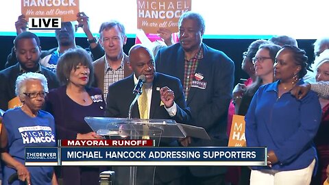 Denver mayoral runoff election - Michael Hancock declares victory