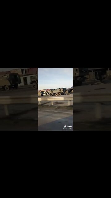 Ukraine War - Kherson, destroyed Ukraine column