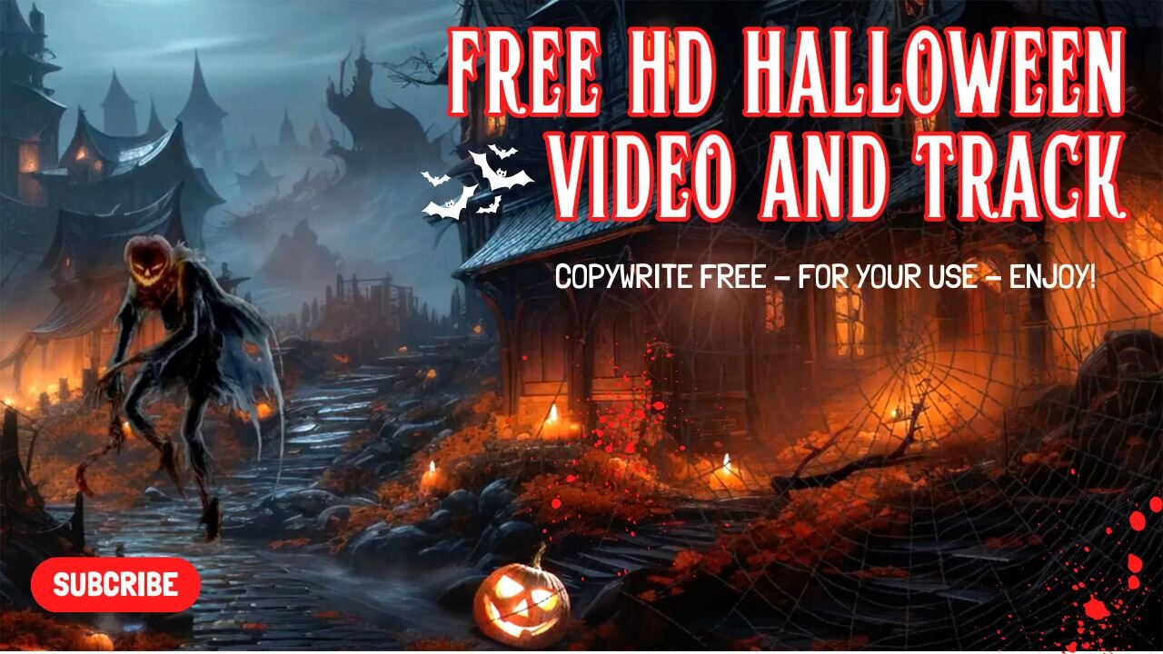 Free HD Halloween Haunted House Scene and Soundtrack - Copyright Free - Creative Commons