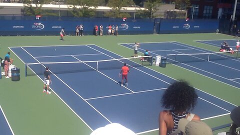 Tsonga / Monfils: US Open Practice 2016