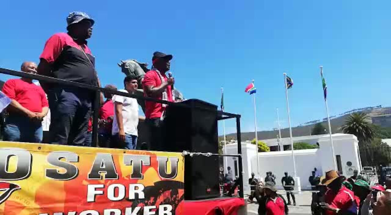 SOUTH AFRICA - Cape Town - Cosatu March (Video) (aMt)