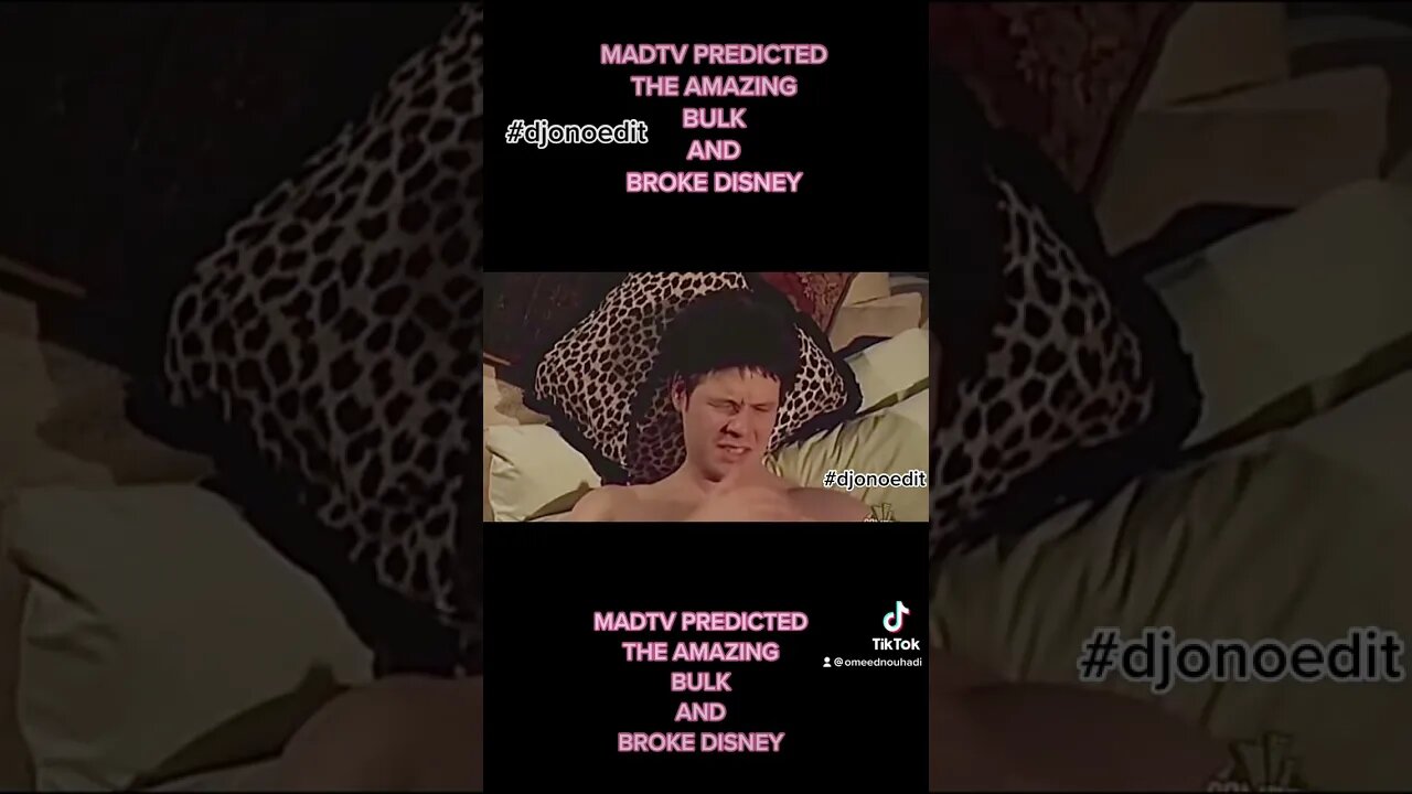 MadTV predicted Amazing Bulk Broke Disney #djonoedit #omeednouhadi #stephaniemouhadi #funny #bulk