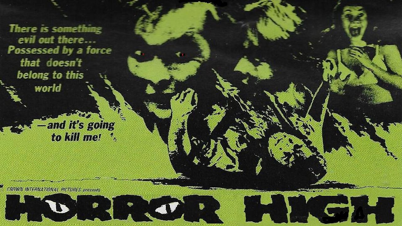 HORROR HIGH 1973 (aka Twisted Brain) Science Student Becomes a Mr Hyde Monster FULL MOVIE HD & W/S