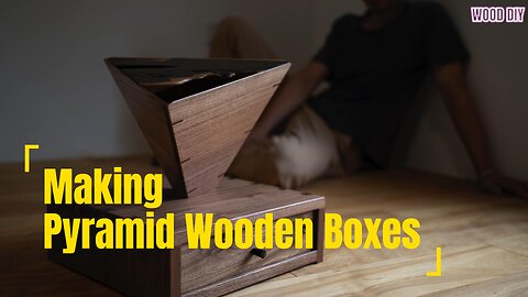 Making Pyramid Wooden Boxes #woodworking #diy #handmade #wood #beautiful #woodcarving