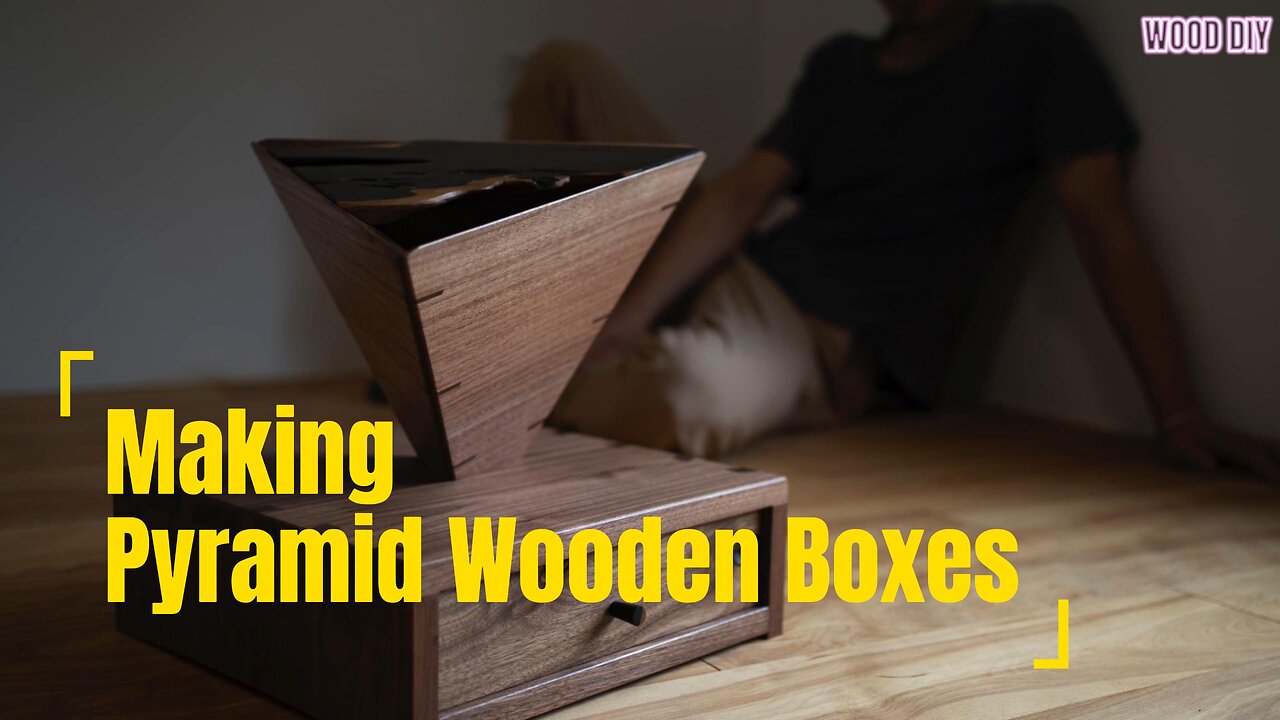 Making Pyramid Wooden Boxes #woodworking #diy #handmade #wood #beautiful #woodcarving