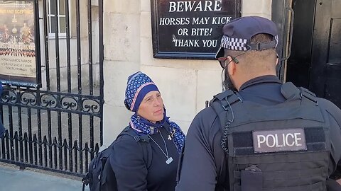 Karen Returns Gets told off by police in just 10 minutes part 3 😆 🤣 😂 😆 🤣 😂 #horseguardsparade
