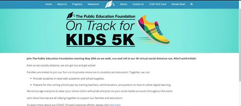 Virtual 5K for the public education foundation