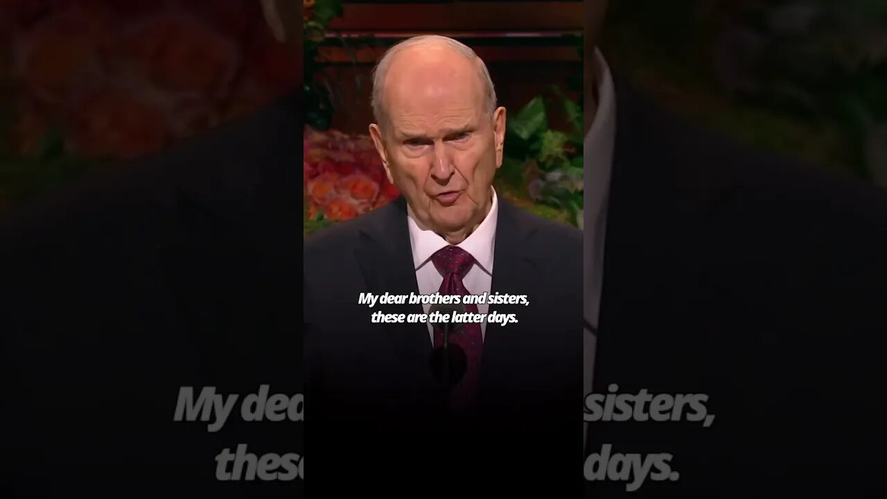 Russell M Nelson Strong Spiritual Foundations