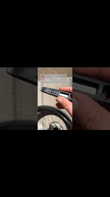 Easier to use your thumbs to mount a bicycle tire 👍👍👍