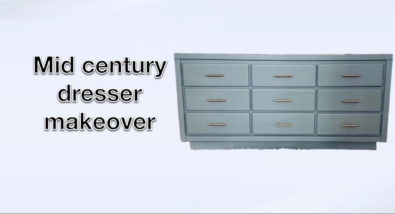 MID CENTURY DRESSER MAKEOVER/ FURNITURE RESTORATION