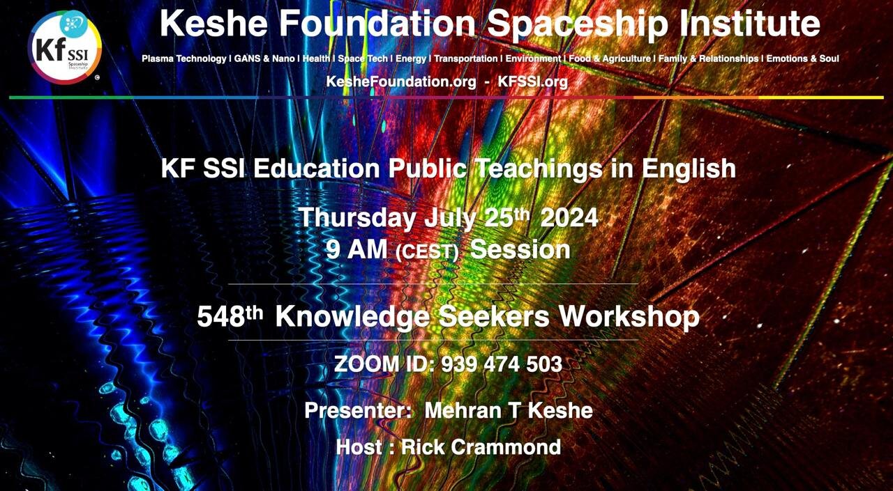 548th Knowledge Seekers Workshop; July 25, 2024