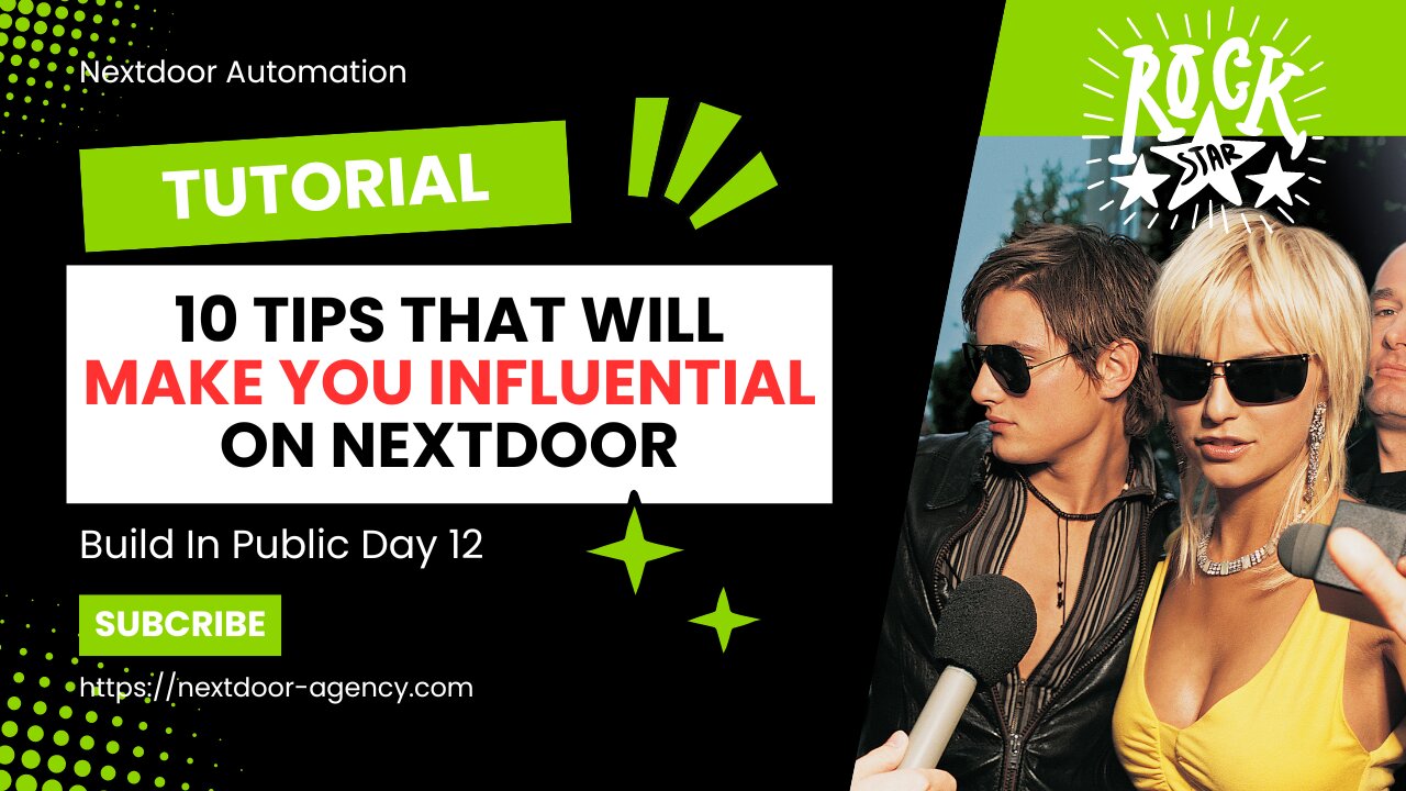 10 Tips That Will Make You Influential on Nextdoor - Build in Public Day 12