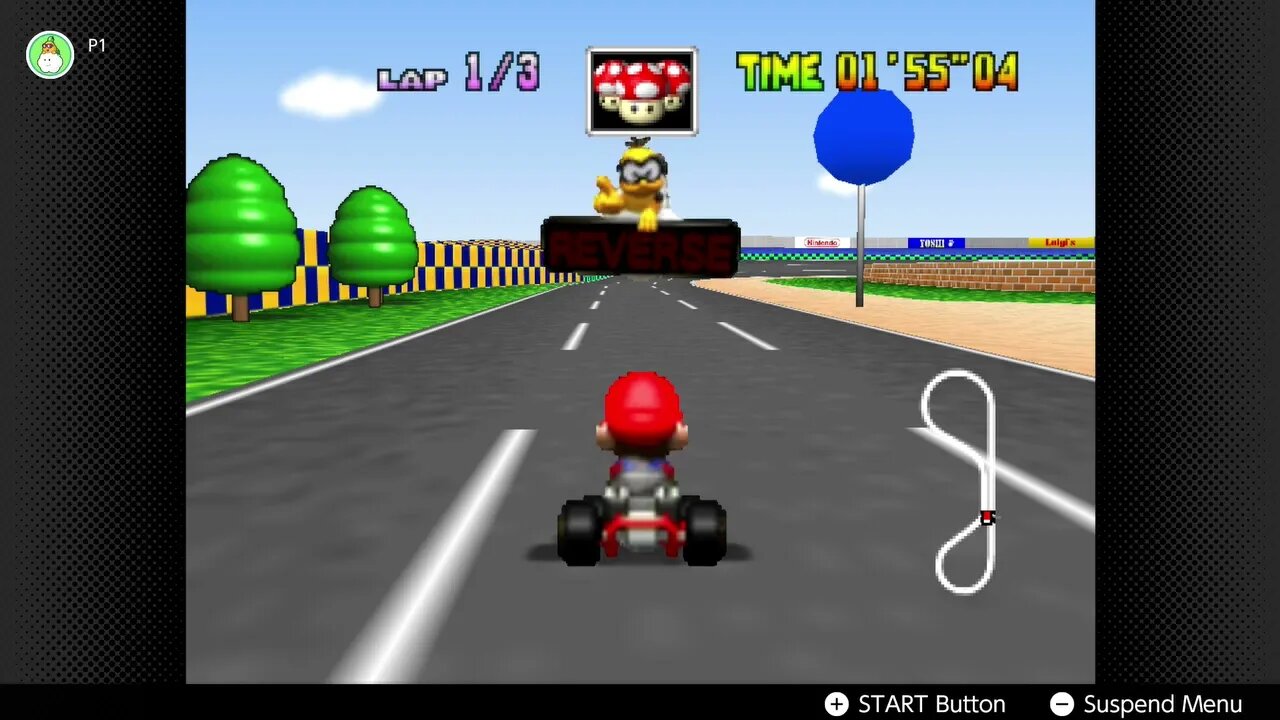 Mario Kart 64 sprite animation bug on Nintendo Switch Online - Lakitu animation