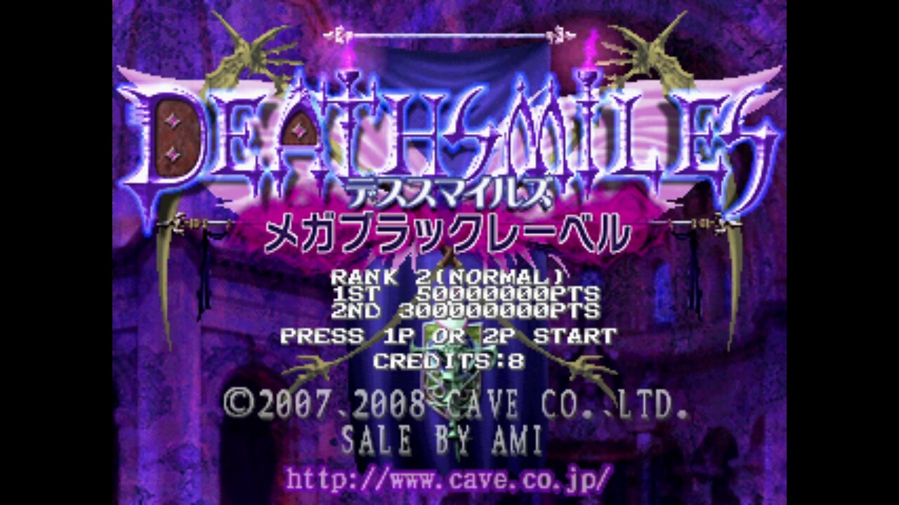 Deathsmiles MegaBlack Label Arcade Game, Cave 2008, playthrough, halloween