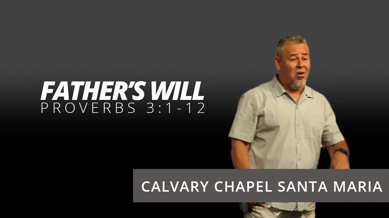 Proverbs 3:1-12 | Pastor Tony Rodriguez