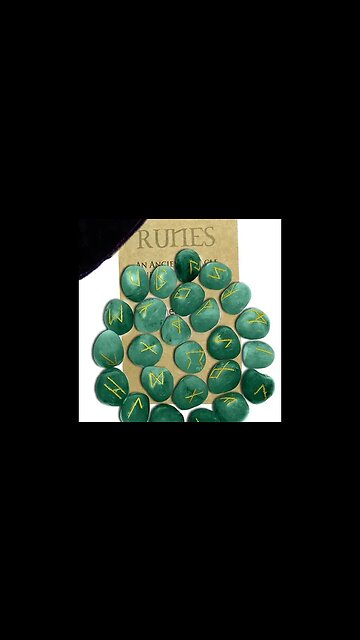 GREEN AVENTURINE GEMSTONE RUNES