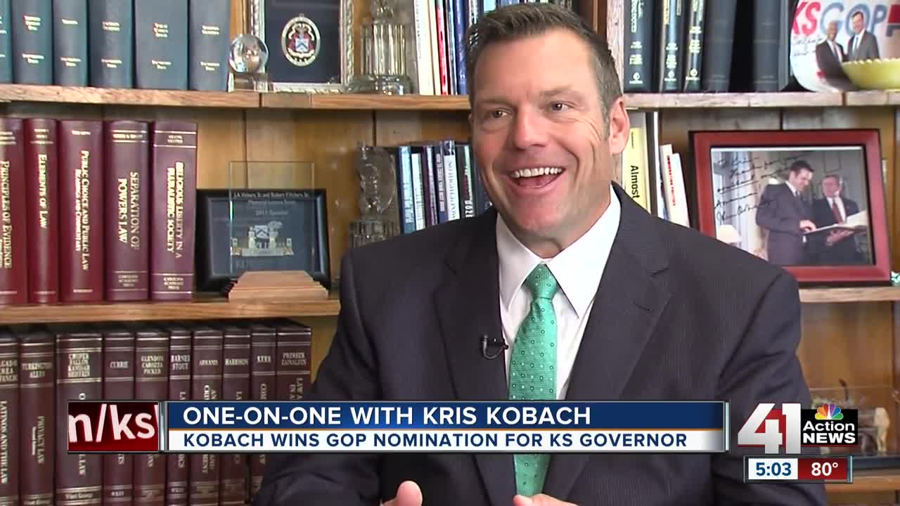 Kobach envisions himself after President Trump