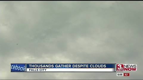 Eclipse 2017: Falls City experiences clouds during eclipse