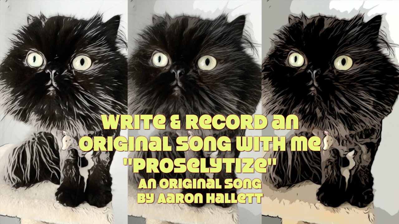 Write & Record an Original Song With Me "Proselytize" an Original Song by Aaron Hallett