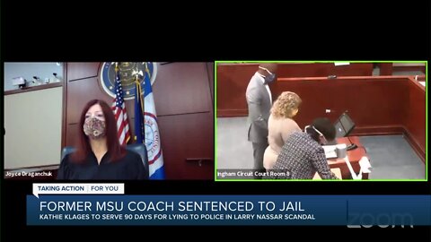 Ex-MSU gymnastics coach sentenced to 90 days in jail in Nassar-related case