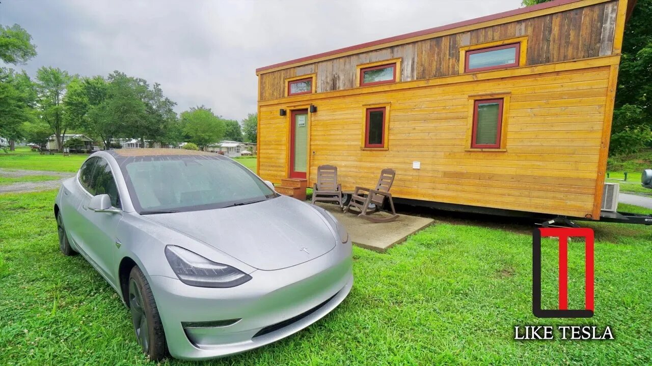 What We Learned In Our Tiny House With a Tesla!