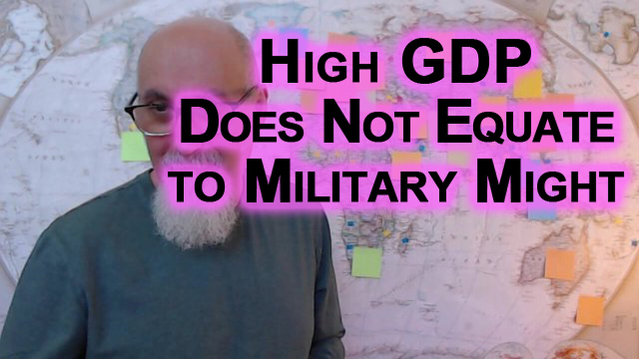 High GDP Does Not Equate to Military Might, and Example, Canada vs Russia