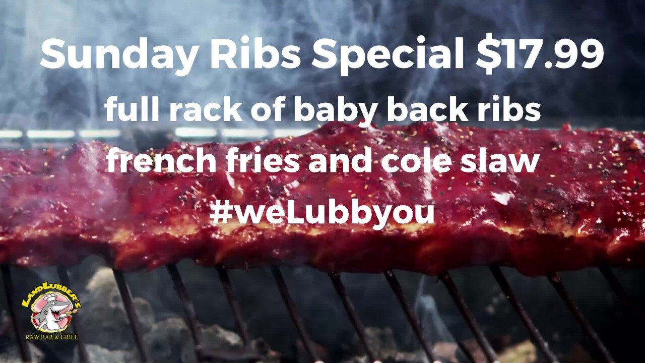 Sunday Ribs Special $17.99