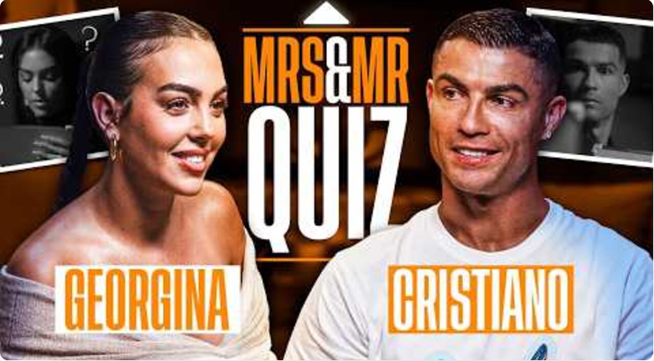 Cristiano Ronaldo y Georgina REVEAL ALL in the Couples Quiz