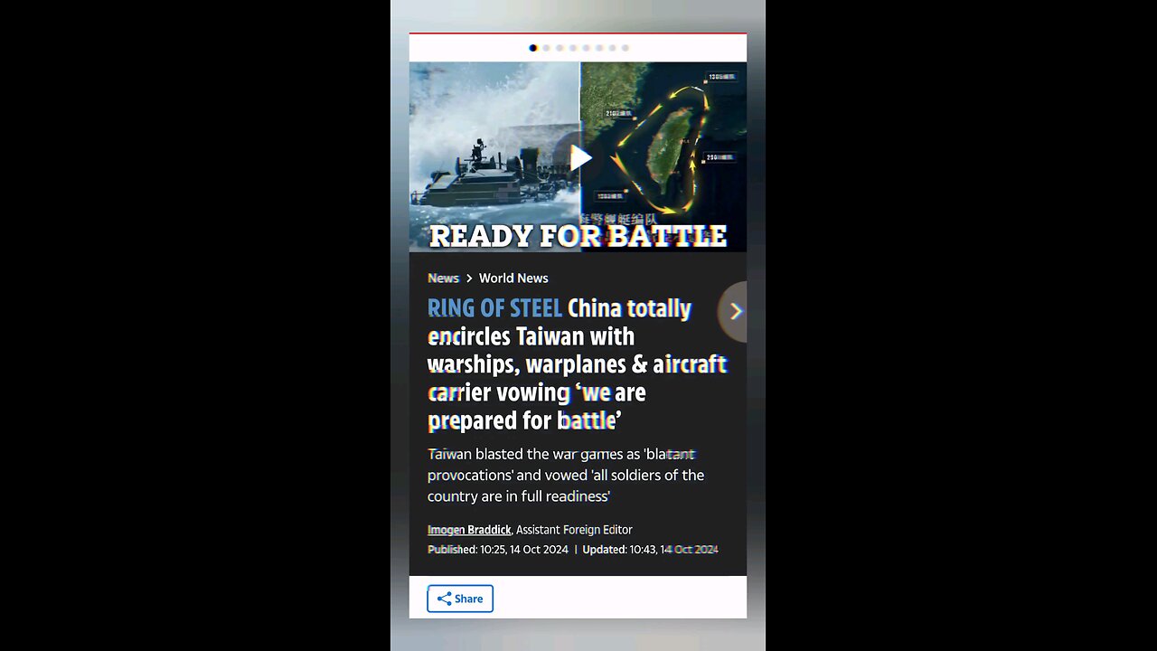 Another War between China and Taiwan