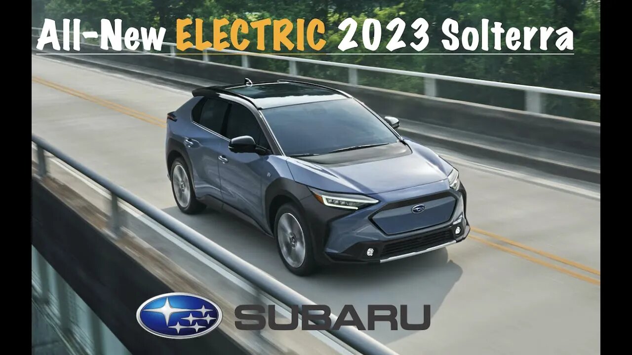 All New 2023 Subaru Solterra ELECTRIC | iConcept Sports
