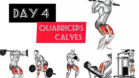 Day 4:Legs (quadriceps/calves)