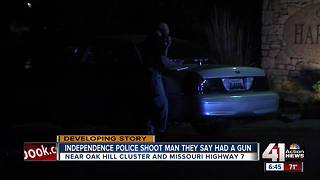 Armed man shot by Independence police