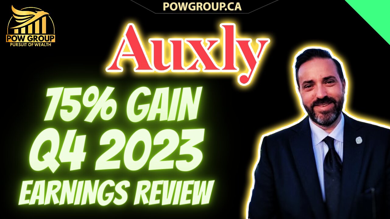 Auxly Stock Soars 75% After Reporting Q4 & Full 2023 Earnings