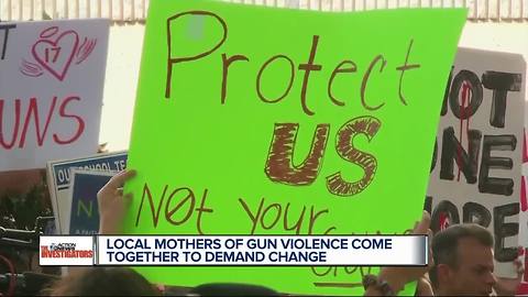 Local mothers of gun violence demand change