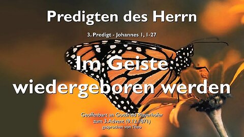 Rhema 23.12.2022 ❤️ Geistige Wiedergeburt und Zeugnis von Johannes... Jesus erklärt Johannes 1:1-27