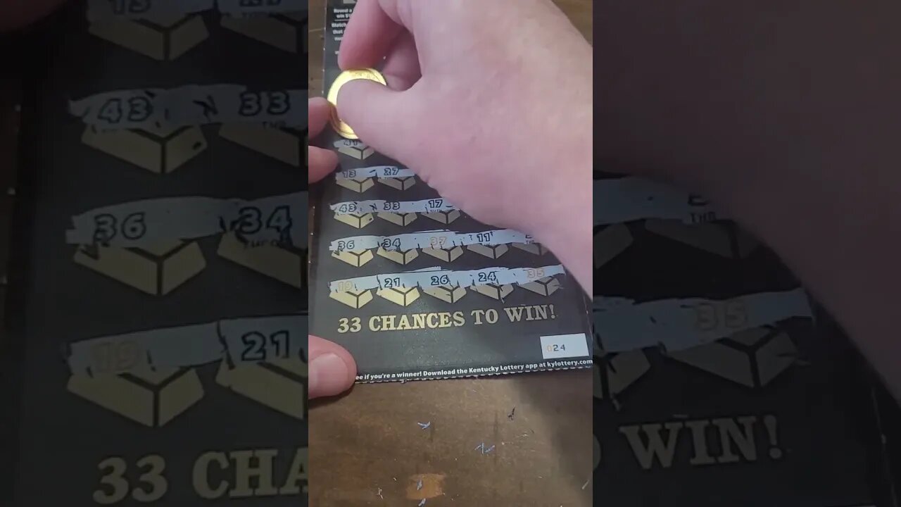 $30 Lottery Ticket Gold Rush #shorts #lottery