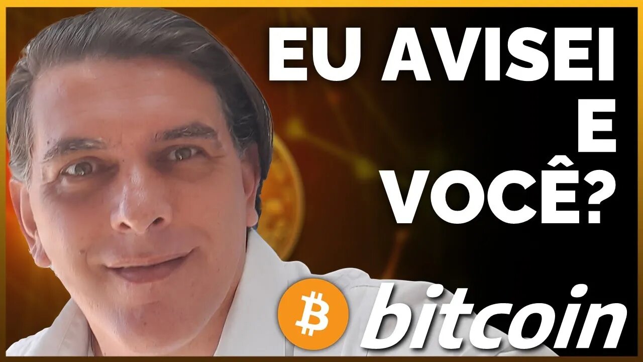 EU AVISEI E VOCÊ, O QUE FEZ? Análise on-chain Bitcoin