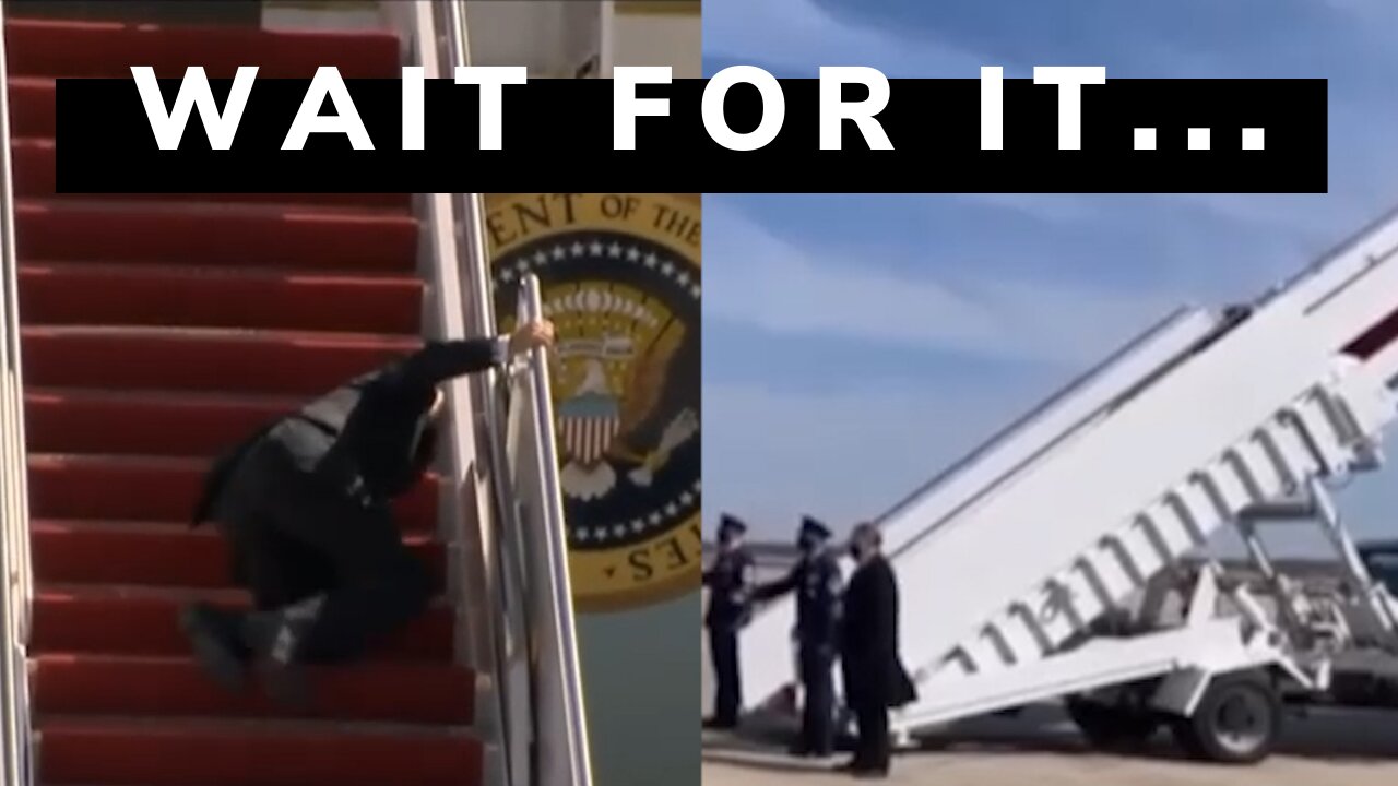 Dual view of Joe accidental fall