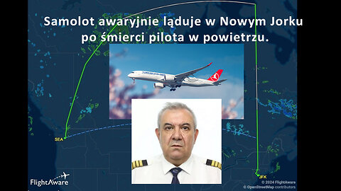 09/10/24 | Samolot awaryjnie ląduje w Nowym Jorku po śmierci pilota w powietrzu.