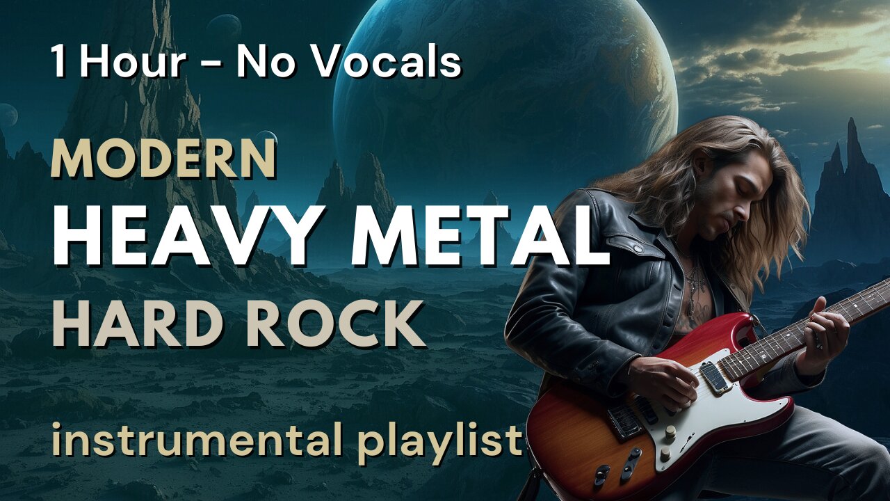 Modern HARD ROCK - HEAVY METAL PLAYLIST | 1 Hour No Vocals | Instrumental Playlist [Copyright Free]