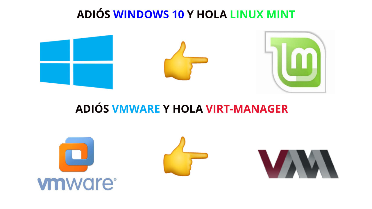 Adiós Windows y VMware y Hola Linux Mint y Virt-Manager