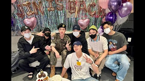 BTS Star Jin Reunites with Band Members After Being Discharged from South Korean Military