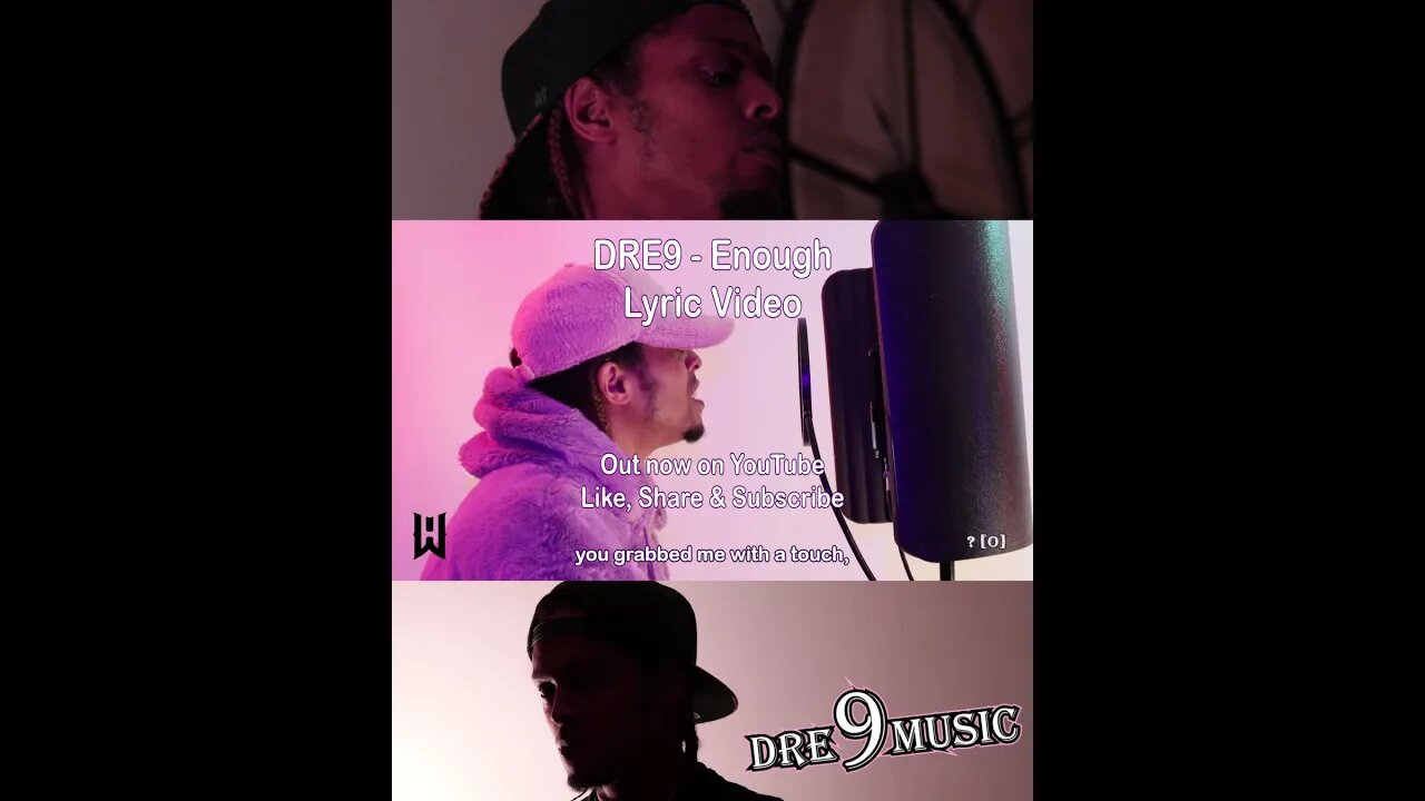 DRE9 - Enough Lyric Video Short Unreleased Song on DRE9Music Channel. #outnow #music #love