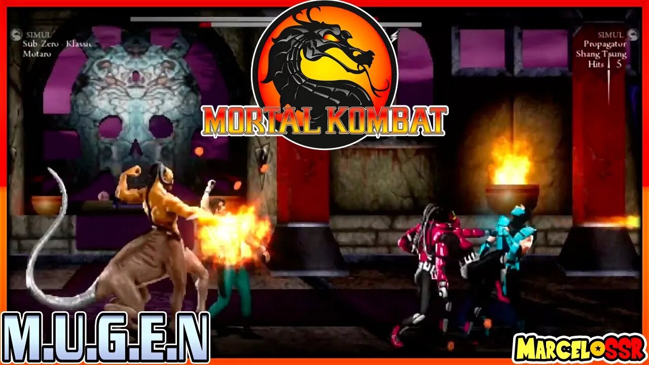 Sub Zero Klassic & Motaro Vs. Propagator & Shang Tsung - Mortal Kombat M.U.G.E.N