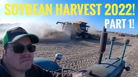 Soybean Harvest 2022: Part 1! Mixing Some Old With The New! Oliver Super 99 GM & Claas Lexion 740!